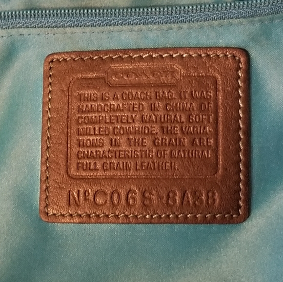 💯 Authentic Coach Chelsea Navy Turnlock Hobo 8A38 - Picture 6 of 6